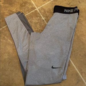 Nike pro leggings with mesh detail